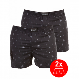 trenýrky Meatfly Agostino Boxershorts 2024 G Black Sanchez