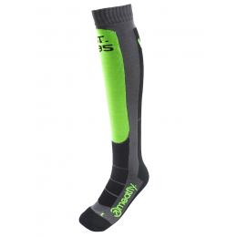 zimní ponožky podkolenky Meatfly Leeway snb socks 24/25 Safety Green/Gray