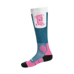 zimní ponožky podkolenky Meatfly Leeway snb socks 24/25 Pink/Blue