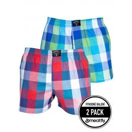 trenýrky Meatfly Doug Boxershorts 2024 Navy Red/Green