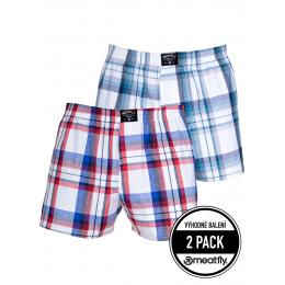 trenýrky Meatfly Doug Boxershorts 2024 White Red Blue