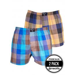 trenýrky Meatfly Doug Boxershorts 2024 Brown Blue