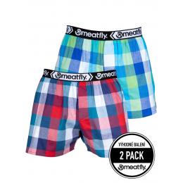 pánské trenýrky MEATFLY GIGI Boxershorts  2024 Navy Red Green