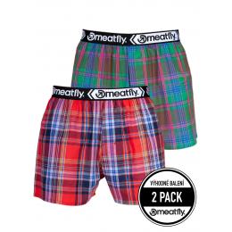 pánské trenýrky MEATFLY GIGI Boxershorts  2024 Pink Green