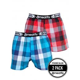 pánské trenýrky MEATFLY GIGI Boxershorts  2024 Blue Red