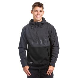 pánská technická mikina Meatfly Tason 2022 Black Heather/Black