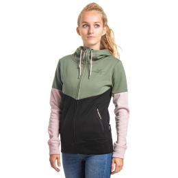 dámská technická mikina Meatfly Omni Hoodie 2022 Olive/Black