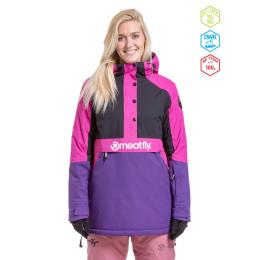 dámská zimní bunda na lyže/snowboard Meatfly Aiko Jacket 2022 Petunia/Black