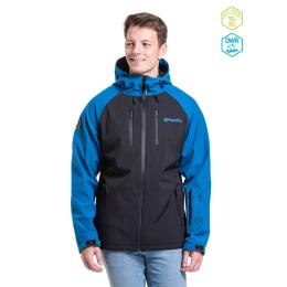 Pánská podzimní softshell bunda Meatfly Rasmussen 2024 Ocean Blue/Black