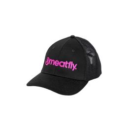 Pánská kšiltovka Meatfly Logo Trucker 2024 Magenta/Black