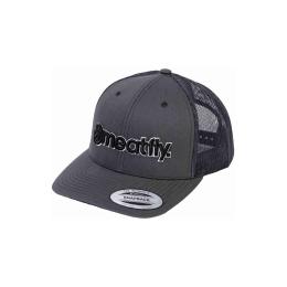 Pánská kšiltovka Meatfly Logo Trucker 2024 Black/Dark Grey