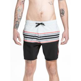 Pánské plavky Meatfly Keith Boardshorts 17" 20 24 Light Grey/Red Orange