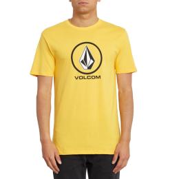 Pánské triko VOLCOM Crisp stone ss 2024 Citrus Gold