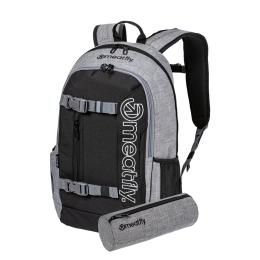 Batoh Meatfly Basejumper 22L 24/25 Grey Heather/Black