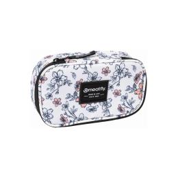 Pouzdro Meatfly XL Pencil Case 24/25 Blossom White