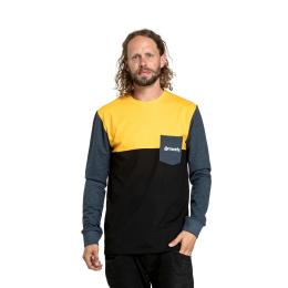 Pánské triko Meatfly Harvey 24/25 Deep Yellow/Navy Heather