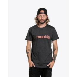 Triko Meatfly Joe T-Shirt 24/25 Red/Charcoal