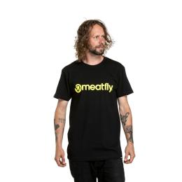 Triko Meatfly Joe T-Shirt 24/25 Black/Lime