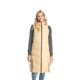 Dámská vesta Meatfly Tama Long Vest 24/25 Beige