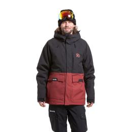 Pánská zimní bunda na lyže/snowboard Meatfly Vertigo Jacket 24/25 Merlot/Black