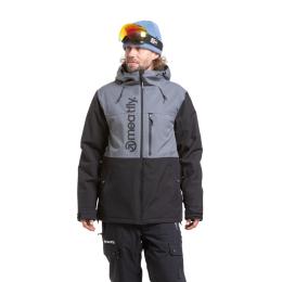 Pánská zimní bunda Meatfly Manifold Jacket 24/25 Dark Grey/Black