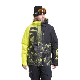 Pánská zimní bunda na lyže/snowboard Meatfly Shader Jacket 24/25 Acid Lime Mossy