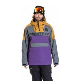 Zimní bunda na lyže/snowboard Meatfly Zenith jacket 24/25 Dark Grey/Petunia